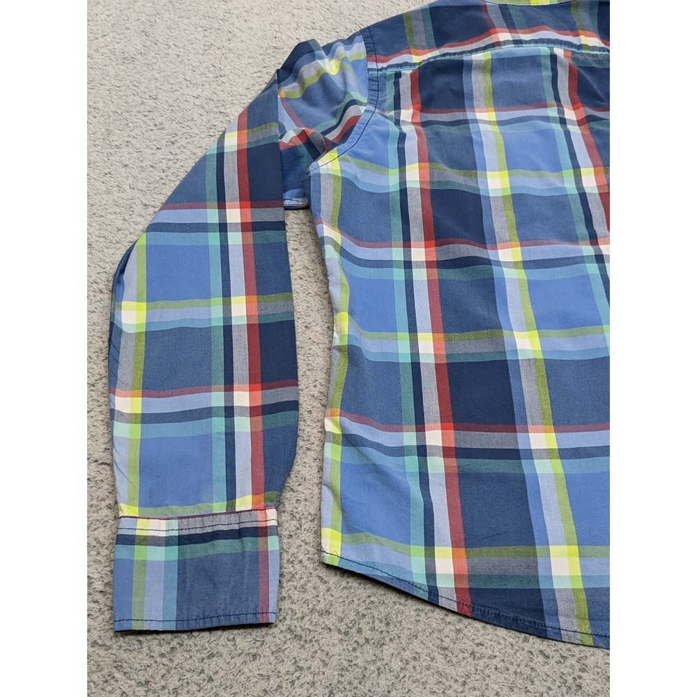 Hollister Plaid Long Sleeve Shirt Medium Large Buttons Western Preppy Retro Y2K - Picture 12 of 15